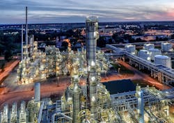 Polski Koncern Naftowy SA&apos;s 327,300-b/d integrated refining and petrochemical complex in Plock, Poland.