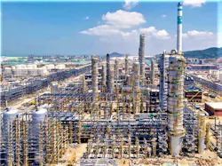 Hengli Petrochemical (Dalian) Co. Ltd.'s crude-to-paraxylene integrated refining and petrochemical complex in Hengli Petrochemical Industrial Park at Changxing Island Harbor Industrial Zone in Dalian, Liaoning Province, China.