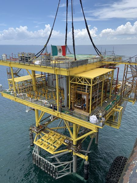 Heerema's DCV Balder installed Pemex's Yaxche-C jacket and topside on behalf of client Cotemar SA de CV.