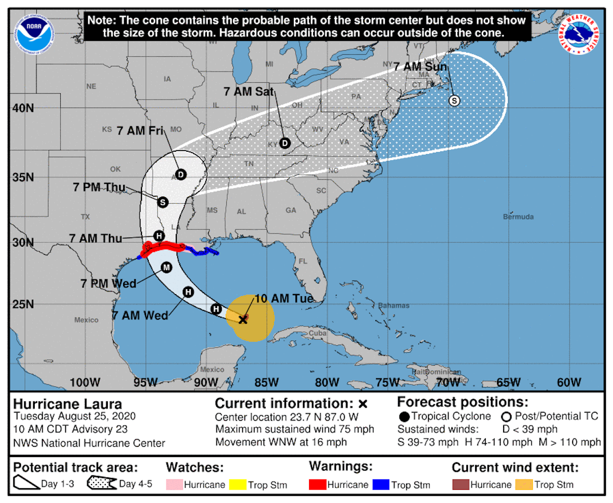 BSEE: 84.3% of current Gulf of Mexico oil production shut-in ahead of Hurricane Laura | Oil ...