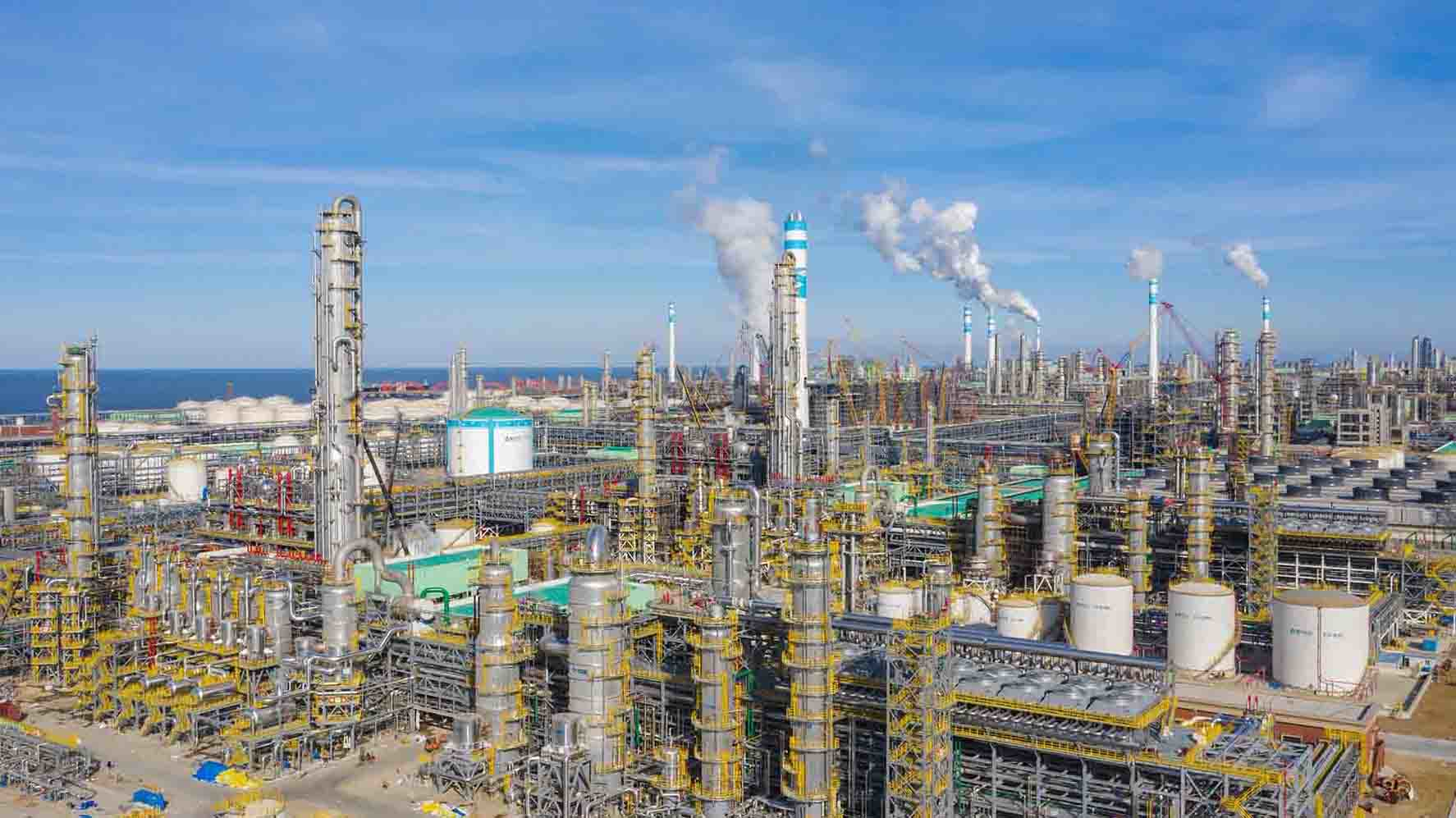 Hengli Petrochemical (Dalian) Co. Ltd.'s Dalian Integrated Complex at Changxing Island Harbor Industrial Zone, Liaoning Province, China.