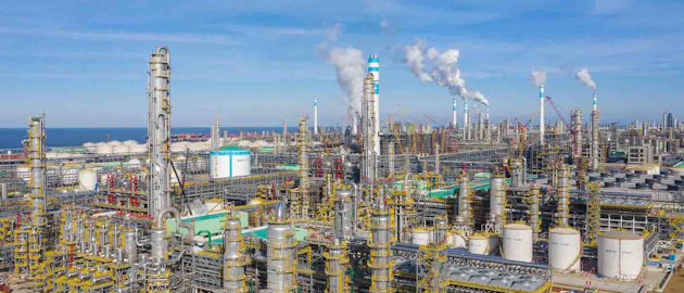 Hengli Petrochemical (Dalian) Co. Ltd.&apos;s Dalian Integrated Complex at Changxing Island Harbor Industrial Zone, Liaoning Province, China.
