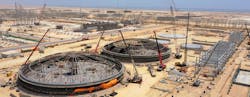 DRPIC’s 230,000-b/d integrated refining complex under construction in the Duqm Special Economic Zone in Duqm, Al Wusta Governate, Oman. DRPIC’s 230,000-b/d integrated refining complex under construction in the Duqm Special Economic Zone in Duqm, Al Wusta Governate, Oman.