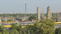 ONGC's Hazira gas processing complex near Surat, Gujarat.