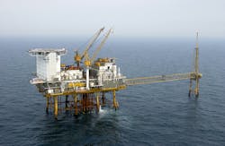 Tor 2/4 E, pictured, is a combined accommodation and process platform that was installed in 1975. Tor 2/4 E, pictured, is a combined accommodation and process platform that was installed in 1975.