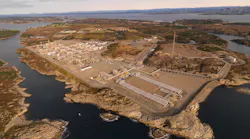 The Gassco AS-operated Kollsnes natural gas processing plant in Øygarden, Norway, west of Bergen.