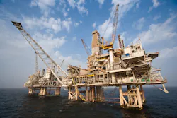 Platform in Azeri-Chirag-Deepwater Gunashli oilfield.
