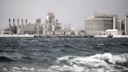 The Hammerfest LNG plant. The Hammerfest LNG plant.
