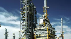 The catalytic reformer No.3 at the Kwinana refinery in Western Australia.