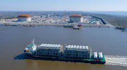 Venture Global LNG has taken delivery of the first two 0.6-million tonne/year (tpy) liquefaction trains at its 10-million tpy Calcasieu Pass LNG plant in Cameron Parish, La.