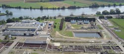 Total SA&apos;s 101,000-b/d Grandpuits refinery at Seine-et-Marne near Melun in northern France.