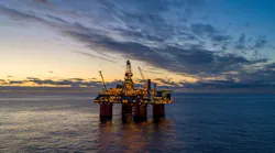 Snorre A platform in the North Sea.