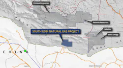 Talon Petroleum’s Southern Gobi Natural Gas Project area.