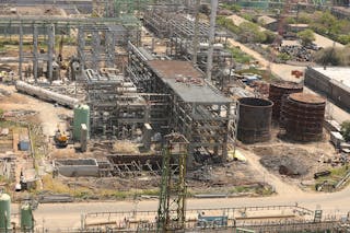 Chennai Petroleum Corp. Ltd.&apos;s 10.5-million tonnes/year Manali refinery in Tamil Nadu, India.