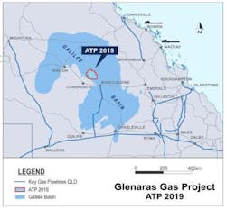 Glenaras coal seam gas pilot project northeast of Longreach in the Galilee basin of central Queensland.
