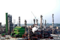 Indian Oil Corp. Ltd.'s 2.35 million-tpy Bongaigaon refinery at Dhaligaon, Chirang District, in India’s northeastern state of Assam. Indian Oil Corp. Ltd.'s 2.35 million-tpy Bongaigaon refinery at Dhaligaon, Chirang District, in India’s northeastern state of Assam.