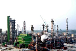 Indian Oil Corp. Ltd.&apos;s 2.35 million-tpy Bongaigaon refinery at Dhaligaon, Chirang District, in India&rsquo;s northeastern state of Assam.