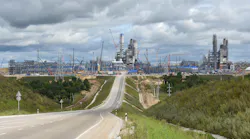 OOO Gazprom Pererabotka Blagoveshchensk’s 42 billion-cu m/year grassroots Amur natural gas processing plant in Russia. PJSC Gazprom.