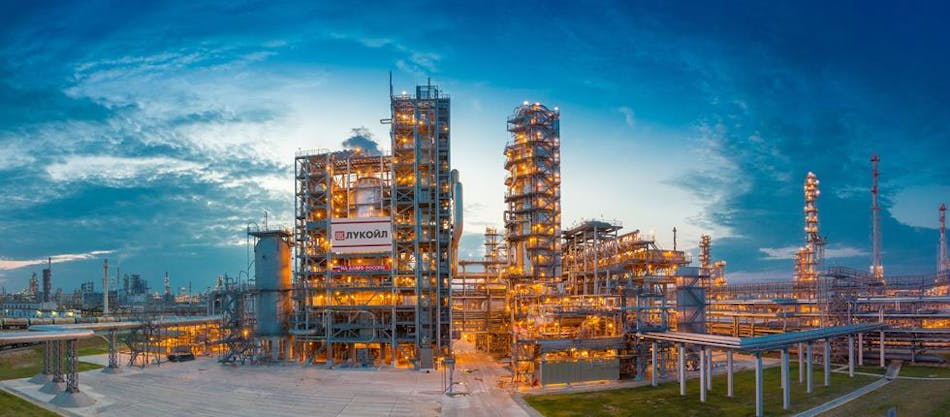 LLC Lukoil Nizhegorodnefteorgsintez&rsquo;s 17-million tonne/year Kstovo refinery in central Russia&rsquo;s Nizhny Novgorod region.