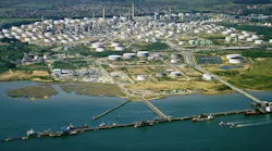Esso Petroleum Co. Ltd.’s 270,000-b/d Fawley refinery and its associated petrochemical complex near Southampton, UK.