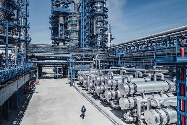 JSC Gazpromneft-ONPZ&apos;s 22-million tonnes/year Omsk refinery in Western Siberia.