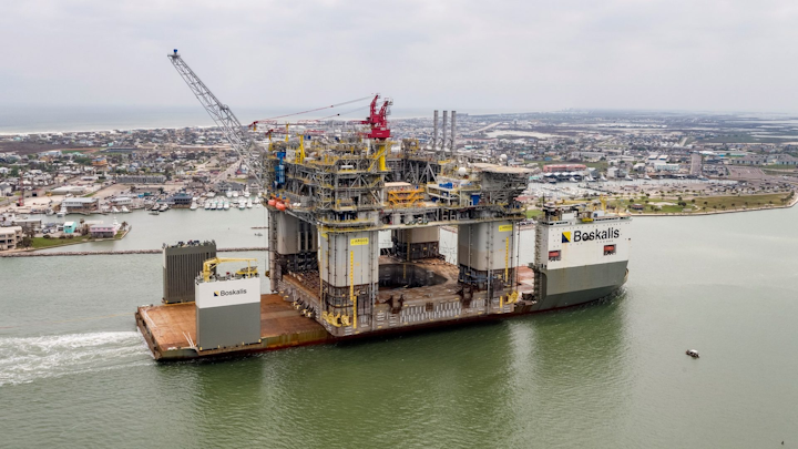 bp s argos platform arrives in texas oil gas journal