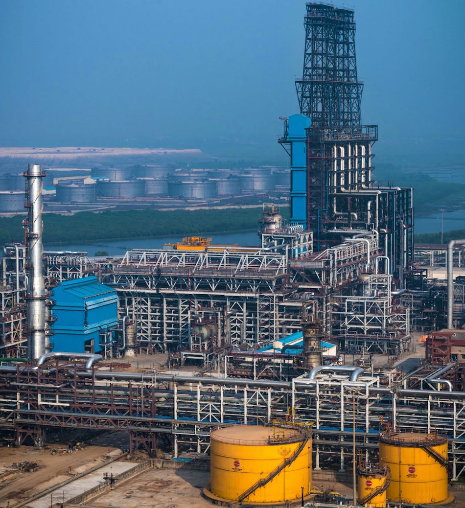 Indian Oil Corp. Ltd.&apos;s 15-million tonnes/year Paradip refinery in Odisha, on India&rsquo;s northeastern coast.