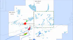 Approximate location of Archer and Keraudren extension 3D surveys.