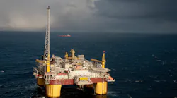Åsgard B platform in the Norwegian Sea.