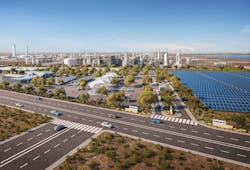 Penwell GTG plant rendering. Penwell GTG plant rendering.