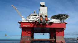 Deepsea Yantai semisubmersible rig, owned by CIMC and operated by Odfjell Drilling.