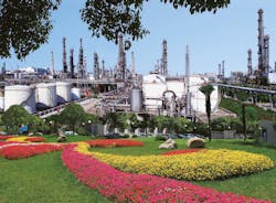 Sinopec Shanghai Petrochemical Co. Ltd.'s Jinshan refinery. Sinopec Shanghai Petrochemical Co. Ltd.'s Jinshan refinery.