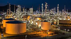 Abu Dhabi National Oil Co. (ADNOC) Sour Gas's Shah gas processing complex at Shah sour gas-condensate onshore field, southwest of Abu Dhabi City, UAE.