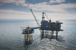Heimdal infrastructure in North Sea production license 036.