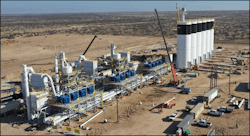 A dry sand plant is under construction in the Permian basin to reduce transport costs of sand. Massive driers on the left side of the photo dry the sand before it&rsquo;s tightly screened and loaded into the adjacent towers to be handled at the wellsite (Fig 4).