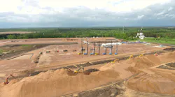 RusGazDobycha BCC GCC construction site, May 2021.