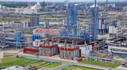 PJSC Kazanorgsintez Kazan HDPE plant in Kazan, Tatarstan, Russia.