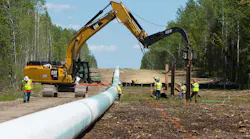 Construction on the Enbridge's Line 3 replacement project.