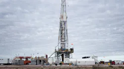 Rig drilling for Wintershall in Aguada Federal, Argentina.