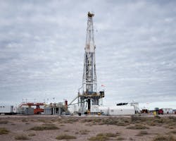 Rig drilling for Wintershall in Aguada Federal, Argentina. Rig drilling for Wintershall in Aguada Federal, Argentina.