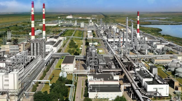 Savrolen petrochemical complex in Budennovsk, Stavropol Region, Russia.