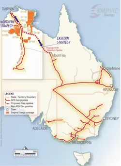 APA’s northern and eastern strategies for Beetaloo gas. APA’s northern and eastern strategies for Beetaloo gas.