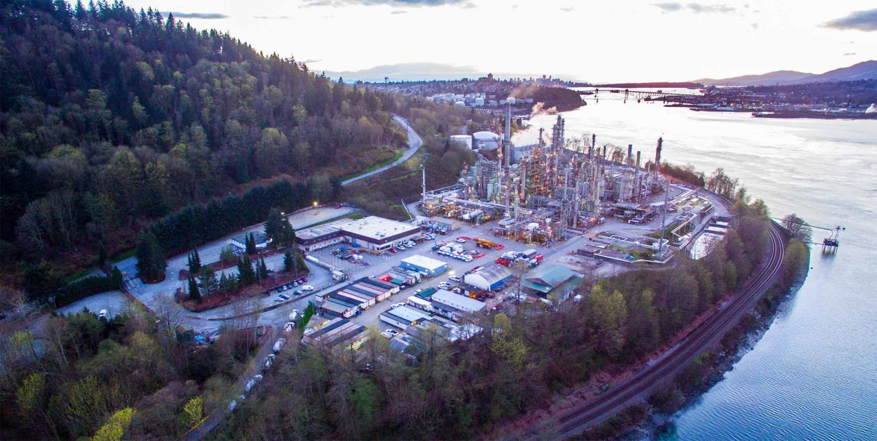 Parkland Fuel Corp. Burnaby refinery.