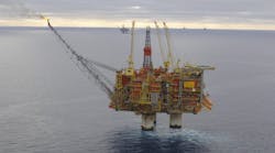 The Statfjord A platform in the North Sea. The Statfjord A platform in the North Sea.