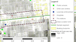 An example analysis of a sample pipeline segment quantifies building footprints, critical infrastructure, and nighttime population within its location class (Fig. 1).
