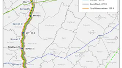 Mountain Valley Pipeline progress as of Dec. 12, 2021.