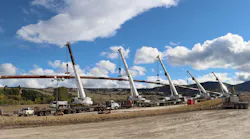 Trans Mountain expansion project construction.