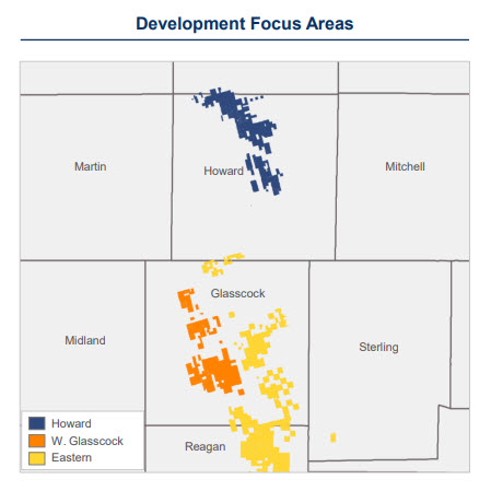 Laredo Petroleum development area focus.
