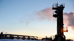 Kharyaga field in Russia. Kharyaga field in Russia.