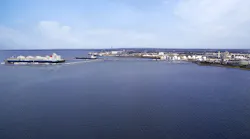 Artist rendering of gas terminal.